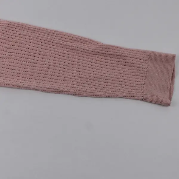 Talbots Women’s L Baby Pink Open Front Long Sleeve Knit Cardigan