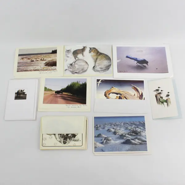 Lot of 16 Animal and Wildlife Themed Notecards with Envelopes