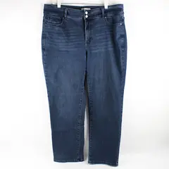 Lane Bryant Women's 40"Wx28"L High Rise Tighter Tummy Slim Straight Jeans