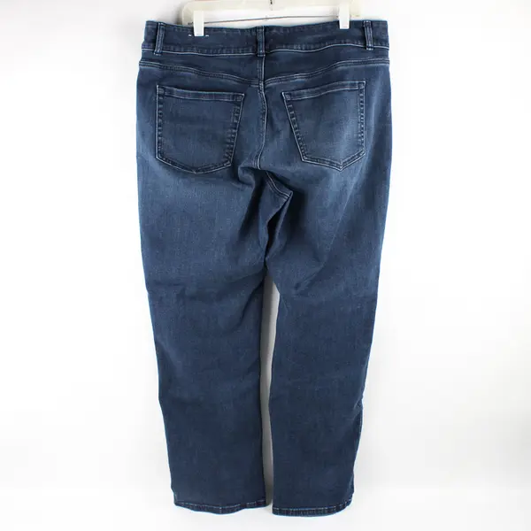 Lane Bryant Women's 40"Wx28"L High Rise Tighter Tummy Slim Straight Jeans