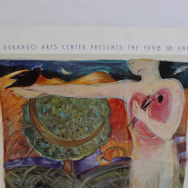 1998 Durango Main Avenue Arts Festival Poster Colorado 5th Annual
