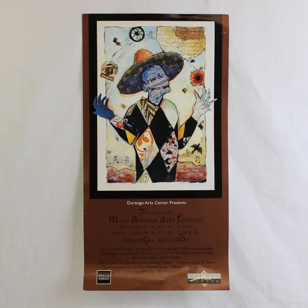 2000 Durango Main Avenue Arts Festival Poster Colorado 7th Annual