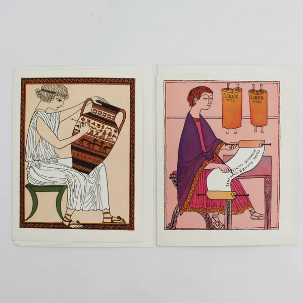 Lot of 5 Shepherd Cards Written Word Through The Ages Notecards