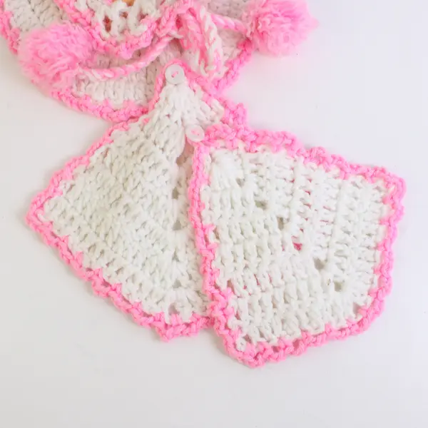 Vintage Crocheted Girl Baby Doll Face Potholder