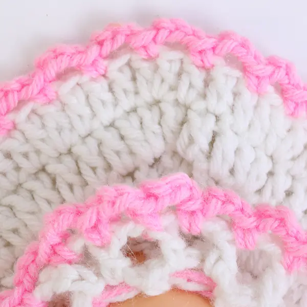 Vintage Crocheted Girl Baby Doll Face Potholder