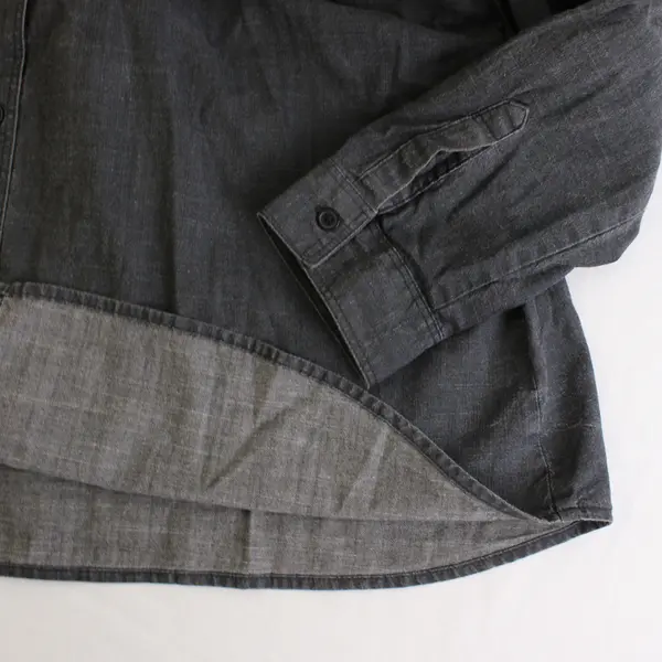 Old Navy Men's XL Black Button Up Long Sleeve 100% Cotton Shirt 