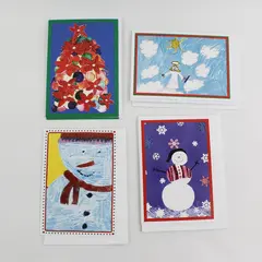 Lot of 9 Phoenix Children's Hospital Christmas Cards with Envelopes