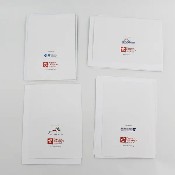 Lot of 9 Phoenix Children's Hospital Christmas Cards with Envelopes