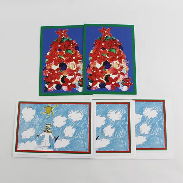 Lot of 9 Phoenix Children's Hospital Christmas Cards with Envelopes