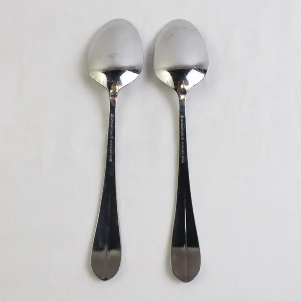 Lot Of 2 International Silver Berkeley (Stainless) Flatware Solid Serving Spoons