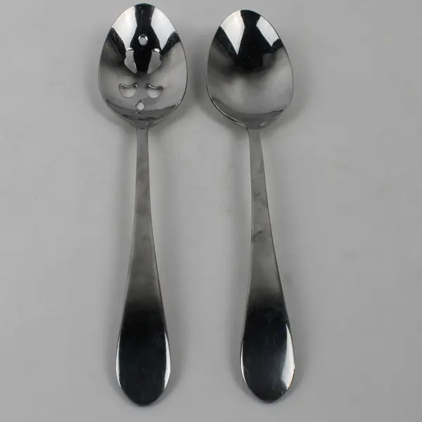 Lot Of 2 International Silver Berkeley (Stainless) Flatware Serving Spoons