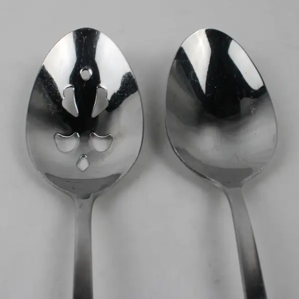 Lot Of 2 International Silver Berkeley (Stainless) Flatware Serving Spoons