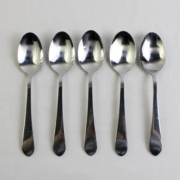 Lot Of 5 International Silver Berkeley (Stainless) Flatware Teaspoons 6.5" Long