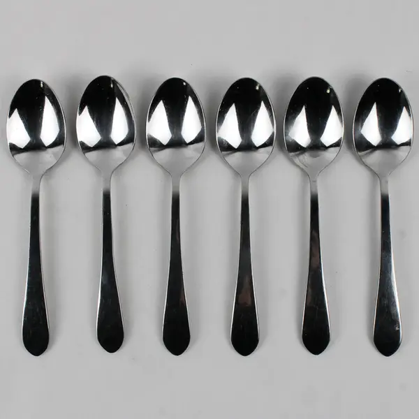 Lot Of 6 International Silver Berkeley (Stainless) Flatware Teaspoons 6.5" Long