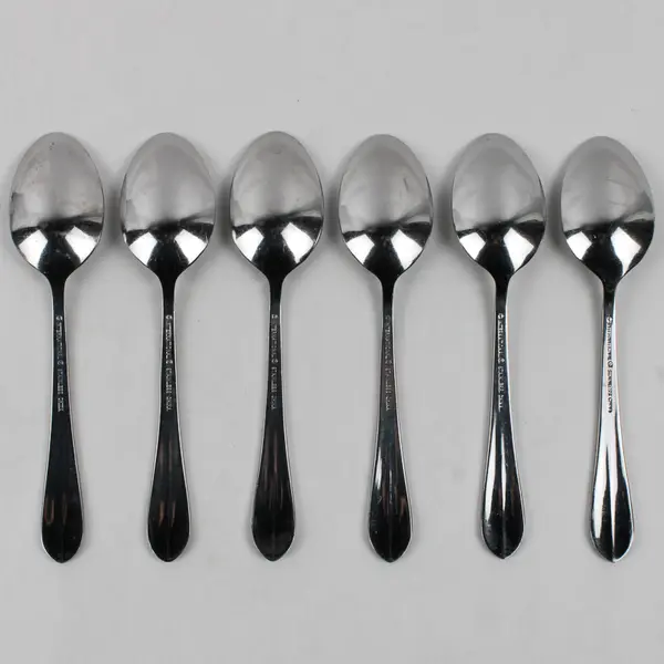 Lot Of 6 International Silver Berkeley (Stainless) Flatware Teaspoons 6.5" Long