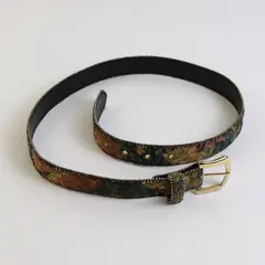 Vintage Casual Corner Floral Tapestry Belt Size Large 34"