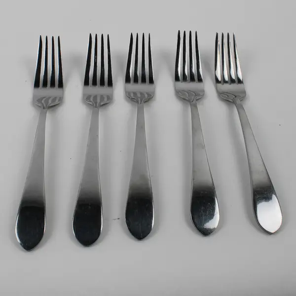 Lot Of 5 International Silver Berkeley (Stainless) Flatware Salad Forks 7.25"