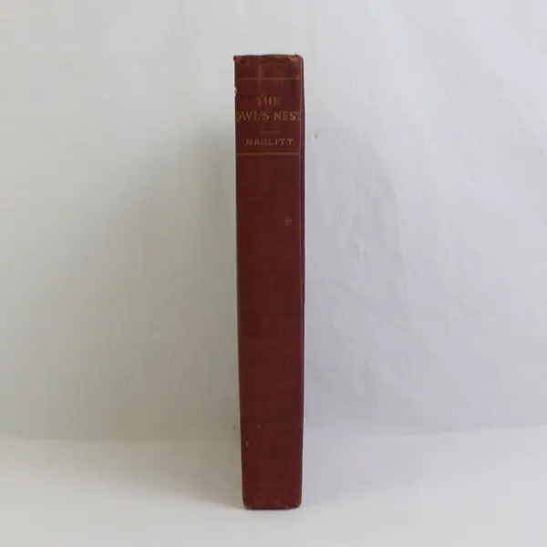 Antique The Owl's Nest by E Marlitt 1888 Hardcover Novel