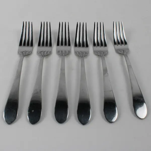 Lot Of 6 International Silver Berkeley (Stainless) Flatware Salad Forks 7.25"
