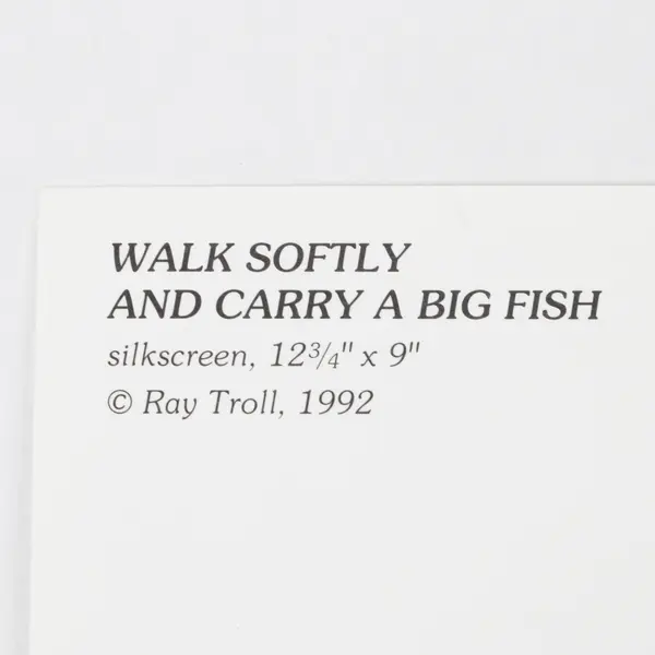 Set of 4 Alaska-Themed Postcards: Walk Softly and Carry a Big Fish New