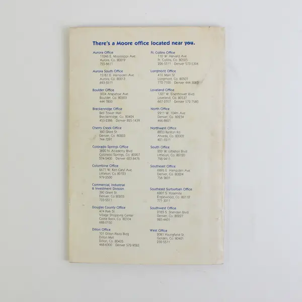 Promotional Cookbook Moore and Company Realtor Favorite Recipes of the Famous PB