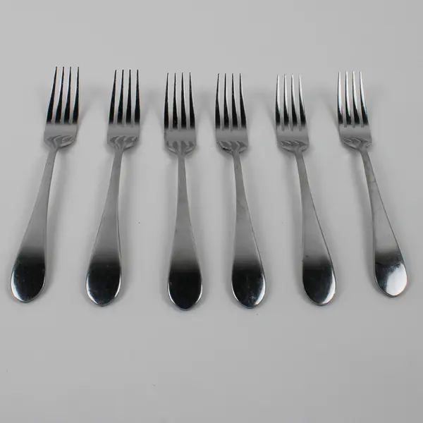 Lot Of 6 International Silver Berkeley (Stainless) Flatware Dinner Forks 8.75"