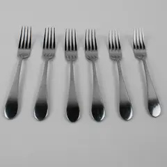 Lot Of 6 International Silver Berkeley (Stainless) Flatware Dinner Forks 8.75"