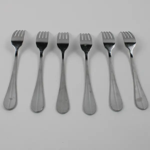Lot Of 6 International Silver Berkeley (Stainless) Flatware Dinner Forks 8.75"