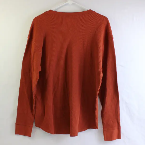 Time & Tru Women's XXL Burnt Orange Cotton Blend Long Sleeve Undershirt