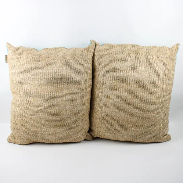 Lot of 2 Allen & Roth 21" x 18" Indoor/Outdoor Throw Pillows Beach Rare
