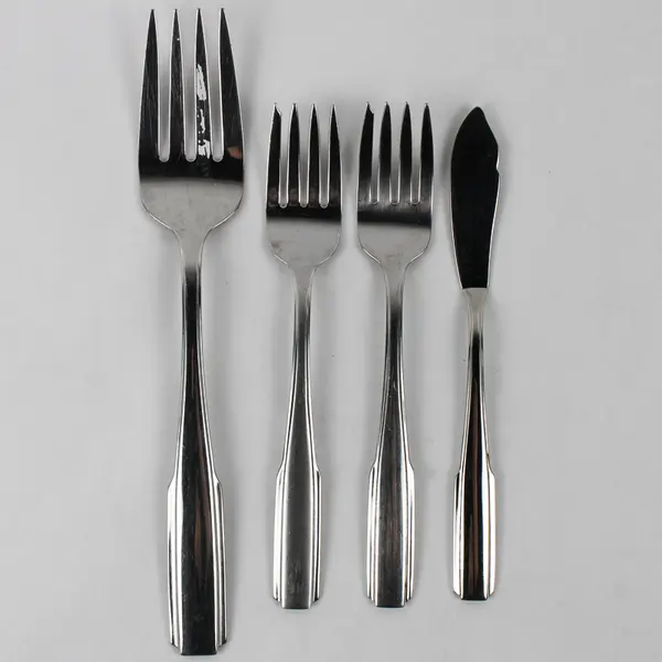 Lot Of 4 Oneida Silver Fremont (Stainless) Flatware Forks & Master Butter Knife