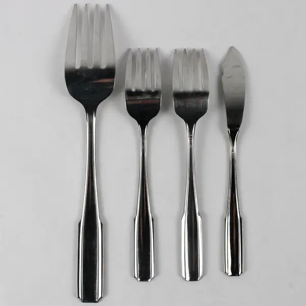 Lot Of 4 Oneida Silver Fremont (Stainless) Flatware Forks & Master Butter Knife