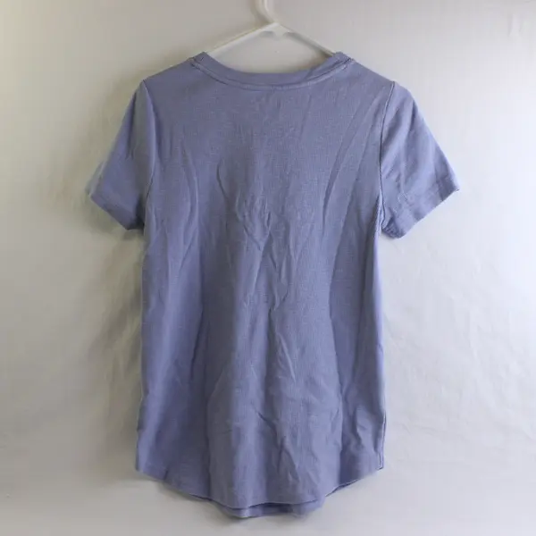 Duluth Trading Co. Lavender Purple Short-Sleeved Henley Top Women's Medium