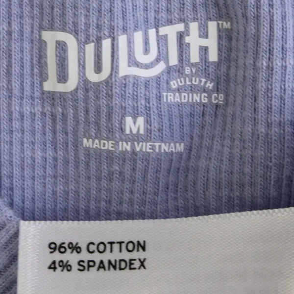 Duluth Trading Co. Lavender Purple Short-Sleeved Henley Top Women's Medium