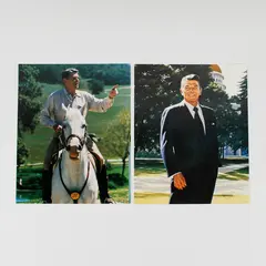 Lot Of 2 Ronald Reagan Young America's Foundation Photo Reprints 8X10