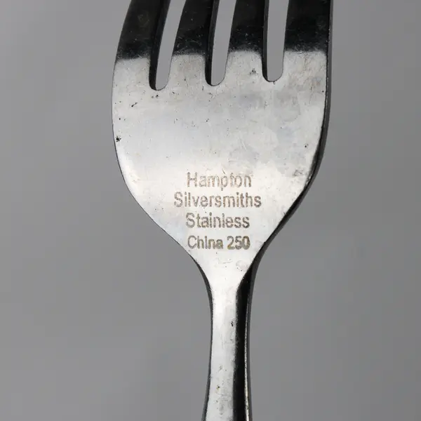 Lot Of 6 Hampton Silversmiths Bistro-Brown (Stainless) Flatware Salad Forks 7"