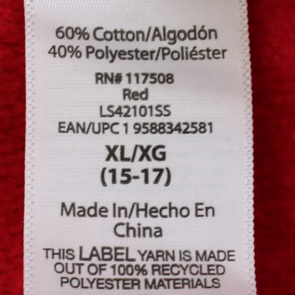 Disney Unisex Adult Size XL Mickey and Friends Red Pullover Sweatshirt