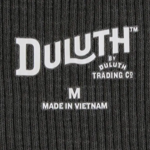 Duluth Trading Co. Dark Gray Short-Sleeved Henley Top Women's Medium