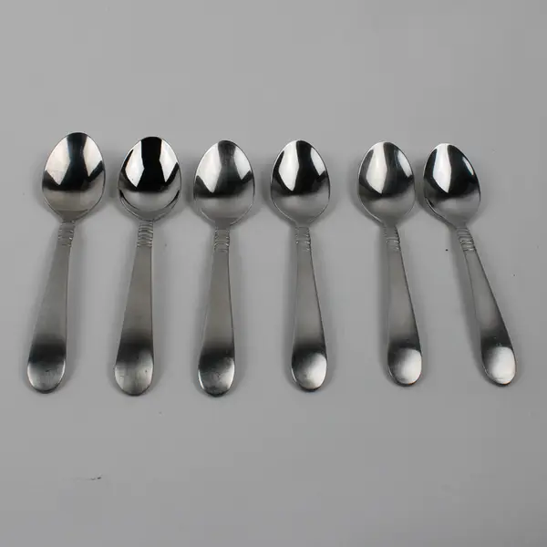Lot Of 6 Wallace Silver WAS167 (Stainless) Flatware Teaspoons 6.25" Long