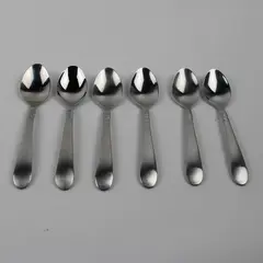 Lot Of 6 Wallace Silver WAS167 (Stainless) Flatware Teaspoons 6.25" Long