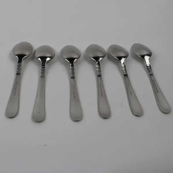 Lot Of 6 Wallace Silver WAS167 (Stainless) Flatware Teaspoons 6.25" Long