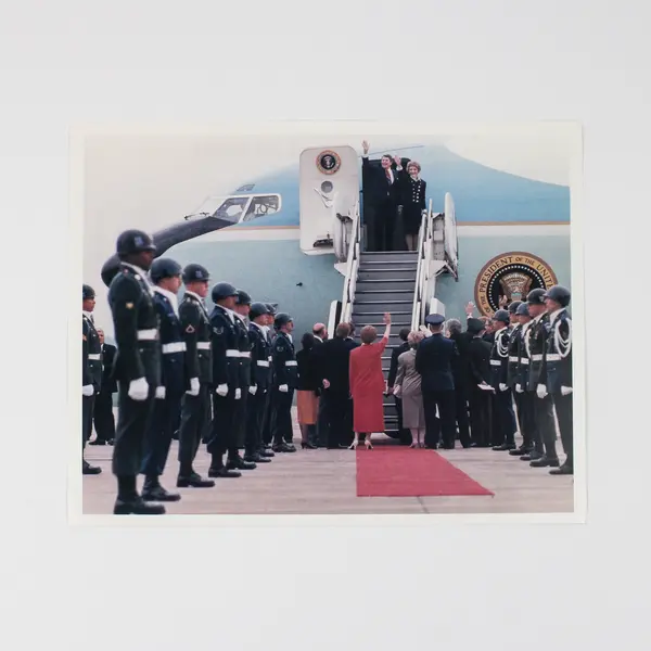 Early 2000s Air Force One Fact Sheet Boeing 707 27000 Reagan Reprint Photo  