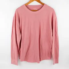 Time & Tru Women's XXL Pink Cotton Blend Long Sleeve Undershirt