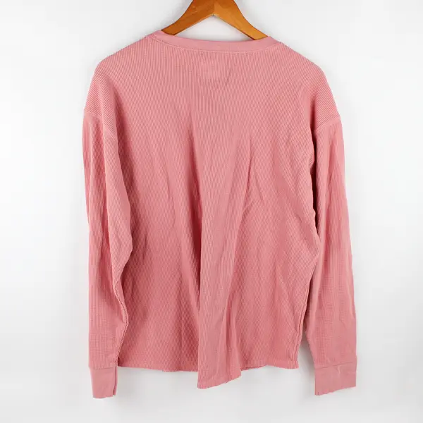 Time & Tru Women's XXL Pink Cotton Blend Long Sleeve Undershirt