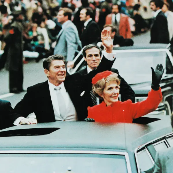 1981 Ronald Reagan Inauguration Motorcade Parade Photo 8X10 Nancy Reagan 