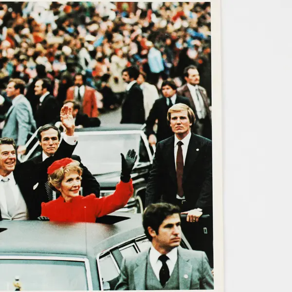 1981 Ronald Reagan Inauguration Motorcade Parade Photo 8X10 Nancy Reagan 