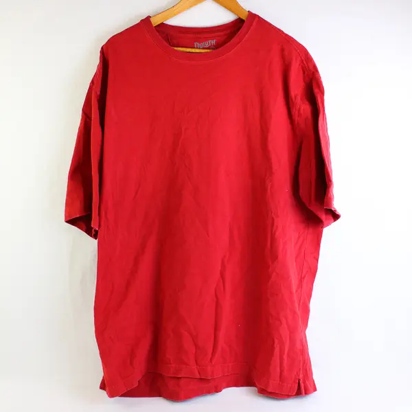 Duluth Trading Co. Red Short-Sleeved Relaxed Fit Longtail T Cotton Men's XL