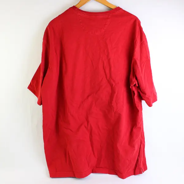 Duluth Trading Co. Red Short-Sleeved Relaxed Fit Longtail T Cotton Men's XL