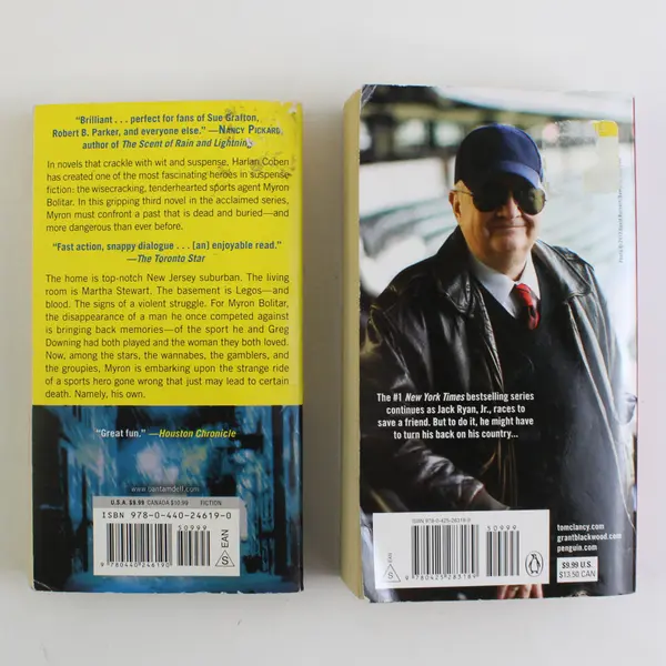 Lot of 2 Crime Thrillers Tom Clancy Under Fire 2016 & Fade Away by Harlan Coben