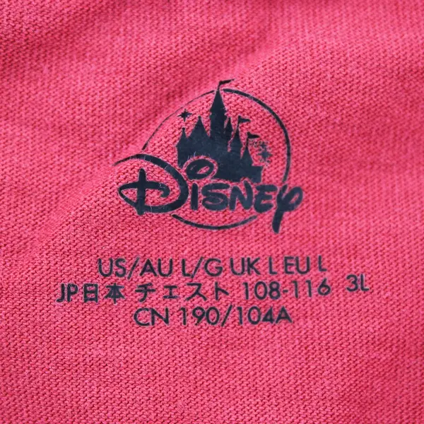 Disney Men's L Mickey "The One and Only" Red Long Sleeve Graphic Shirt